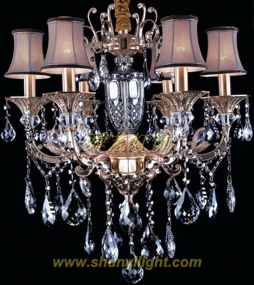 【批發(fā)91023-6款歐式簡約奢華水晶燈 蠟燭水晶吊燈】價格,廠家,圖片,吊燈,中山市舜藝燈飾電器-